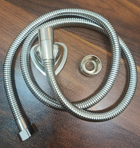 شیلنگ آفتابه کروم براق تکنوست تمام برنج